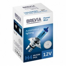Лампа 12V H4 60/55W 4200K Power Blue "Brevia" (1шт) (12040PBC) (10шт/уп)
