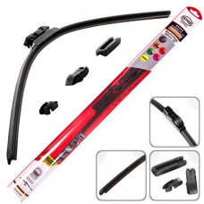 Двірник безкаркасний "Heyner" "Super Flat PREMIUM" 23/580мм (адаптери+усил.покриття графіт)