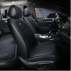 Накидки сидінь алькантара "Elegant" PALERMO Чорний Передні (700 206) (10шт./ящ.)