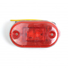 Габарит - червоний - 65х37мм - 12/24V Led 2 діода - "YucePlast" - "YP-136" (10шт/уп)