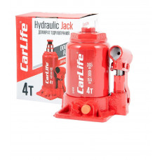 Домкрат гідравлічний 2-х штоковий 4т висота 365/155mm коробка "Carlife" BJ404D