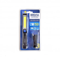 Переноска діодна 2W COB/150 lm +1W L=165 D=25/900mAh/microUSB Brevia Led Pen Light 11220//магніт