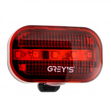 Ліхтар задній велосипедний 5LED/2xAAA/2 реж. роботи/вологонепроник./кріплення хомутом Greys №GR11110