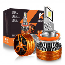 Лампа LED_H11(H8/H9/H16 радіатор+кулер) 80w/13000lm K11 3570 Chip 6000K +400% 9-16V 12 міс. гарант