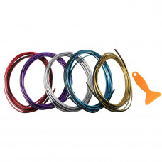 Молдинг для торпеди вставний Хром 5м+лопатка