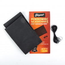 Чохол на кермо б/к шкіра "M" (37-38см) ВК голка+нитка 10.5см 4шва "Elegant" 105 002 37/39 (гладка)