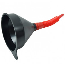 Лійка пластикова пряма не розбірна (металічна сітка) з гнучкою гофрою, вузька Україна