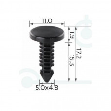 Кліпси C0423 ущільнювача дверей GM 20413107 Ford 388246S AMC 4006516 (уп. 100шт.)