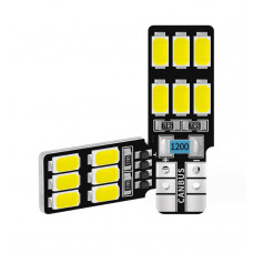 Світлодіод 12V Т10 Canbus Білий SMD 12-2835 200Lm PCB-плата №153