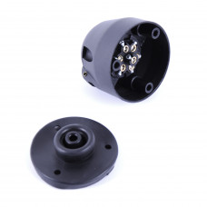 Причіпне пластмас "мама" - 12v - 7 pin з пильником Вологозахищений кругла "Польща"