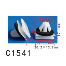 Кліпси C1541 молдингу двері / крило GM, CHEVROLET, FORD (91176726, 15260) ( уп. 100 шт.)
