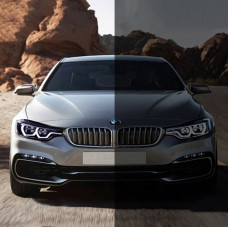 Плівка фотохромна для фар автомобіля ТРU(поліуретан) Прозора-Чорна (бухта-15м) AEP