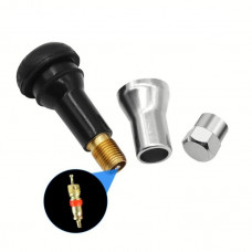 Вентиль безкамерний металевий TR-414C Хром (1шт)