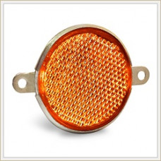 Катафот круг Помаранчевий металевий d=83мм "ФП-316Е"