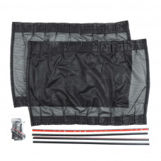 Шторка з напрямними 2х (В=37-42см,Д=60см) на бічні стекла (Сітка чорна з 2-х сторін)