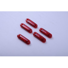 Габарит - червоний - 90х25мм - 12/24V Led 9 діодів - "Thoc Auto" ТН-922 (5шт)