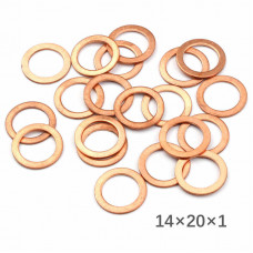 Набір шайби МІДНІ "14х20х1" в кульці (100шт)