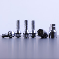 Болт секретний 12х1,25х30 (хром конус / 2кл.) (4шт блист) литий диск ВАЗ-2101-07 "Walline" 372120 H