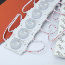 Світлодіод - Модуль 12V COB 1 (3030) Коло Біле Лінза 1W 45*30мм 120lm,IP67