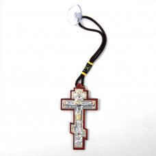 Хрест на дзеркало заднього виду на нитці малий (8х4,5см)