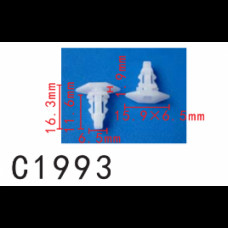 Кліпси C1993 ущільнювача NISSAN (0155308951, 65810K2009,01553-08951, 65810-K2009, 15131) (уп. 100шт.