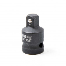 Перехідник ударний 1/2"M - 3/8"F "KING STD" з отвором KSA-12-38