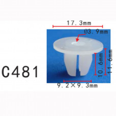 Кліпси C0481 під саморіз Lexus Toyota 90189-06006 90189-06066 90189-06067Nissan 01281-00111( уп.100ш