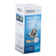 Лампа 12V H3 55W 4300K + 60% Power White "Brevia" (12030PWC) (1шт/уп)