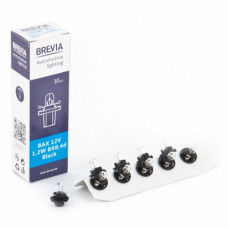 Лампа 12V з патроном BX8,4D 1,2W "Brevia" (12324C) Black (уп.10шт)