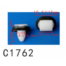 Кліпси C1762 молдингів/двері FIAT, PEUGEOT, CITROEN, ALFA ROMEO, IVECO (71728806, 856543) ( уп.100