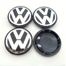 Ковпачки на титани "VW" (76/65мм) чорний (7L6601149)