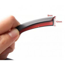 Ущільнювач T-type 10*8мм EPDM 5м (щільовий,фари,бампера)