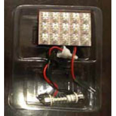Світлодіод-плата + перехідники 12V від 28-41мм 15-LED 34x30мм (салон)