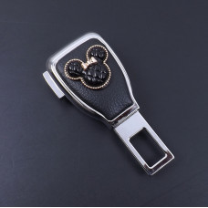 Заглушка ременя безпеки метал "Міккі Маус" (1шт) цинк.сплав + шкіра (тип №5)