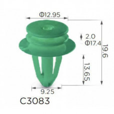 Кліпси C3083 обшивки дверей VOLKSWAGEN,MERCEDES,RENAULT,SKODA(A0079889978,6Y0867260)( уп. 100 шт)