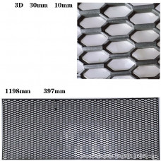Сітка для бампера, радіатора LAMBO STYLE 3D (Пластик Чорна) 40х120см/соти 25х10мм