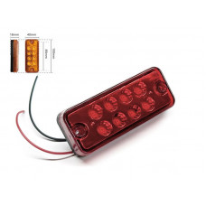 Габарит - червоний - 100х40*18мм - 12/24V Led 8 діодів - "LED Side Lamp" BD-0001R (2шт)