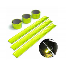 Браслет Світловідбивний 40 х 3см жовтий (лайм) до 350м (без упакування)