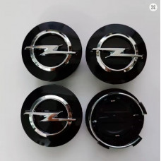 Ковпачки на титани "Opel" (64/60мм) Чорний PA66M30 0909127953GD