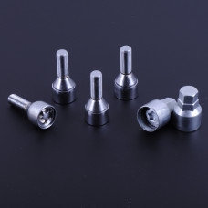 Болт секретний 12х1,25х30 (хром конус/оберт.кільц/2кл.) Метелик (4шт блист) "Walline" 672120 W2