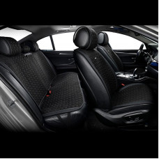 Накидки сидінь преміум класу велюр "Beltex" Monte Carlo Чорний (black) Повний комплект BX81100