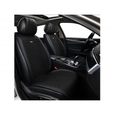 Накидки сидінь преміум класу велюр "Beltex" Monte Carlo Чорний (black) Передні BX81150