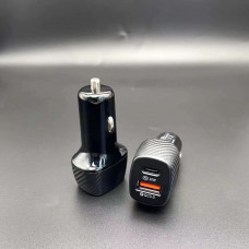 АЗП 12/24V 1USB-1Type-C YY-C05 PD 18W+QC3.0 38W (Карбон)