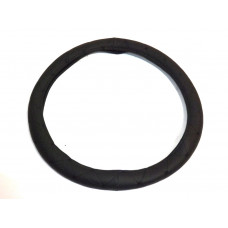 Чохол на кермо "M" (37-39см) чорний ромб,перфорація зі строчкою