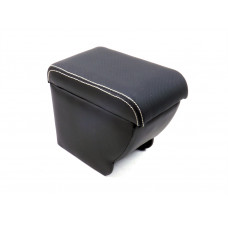 Підлокітник Daewoo Lanos без логотипа Чорний "LUXE NEW" Перфорація