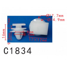 Кліпси C1834 обшивки дверей/молдінги TOYOTA, LEXUS (51787-60070, 5178760070, 15584)( уп. 100 шт)