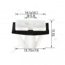 Кліпси C0365 Кріплення молдингу, дверей Hyundai/Kia (ОЕМ 87756-3D000, 877563D000, 14904) ( уп. 100 ш