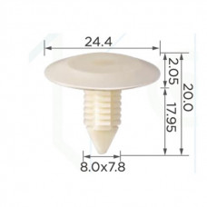 Кліпси C0017 обшивки салону (ОЕМ 2048248, 6003423, 10480) (уп.100шт)