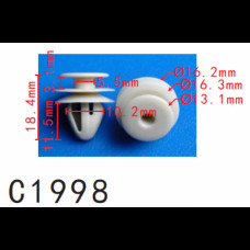 Кліпси C1998 обшивки дверей Hyundai 858493B000 ( уп. 100 шт)