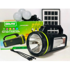 Портативна сонячна станція GDPlus GD-2000A (9000mAh) Bluetooth+Fm Radio Потужний ліхтар 10W